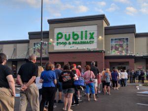 publix eagle point store cookeville citizens opening enter morning wednesday grand during open officially opens weaver shoppes logan