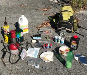Authorities discovered materials for a meth lab during a raid in Pickett County. Two unidentified people were arrested and charges are pending (Photo: Pickett County Sheriff's Office)