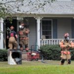 Putnam County and Cookeville Fire Departments responded to a fire on Kuykendall Road north of Cookeville Wednesday. No one was hurt and the fire was quickly contained (Photo: Logan Weaver)