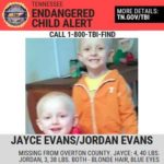 Authorities are searching for Overton County boys reported missing Wednesday night. 4-year-old Jayce Evans and 3-year-old Jordan Evans were reportedly taken by their mother Tanya. (Photo: TBI)