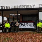 Members of the Tennessee Highway Patrol and Cookeville Police Department meet before the start of Operation Incognito Tuesday [Photo: Logan Weaver]