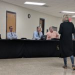 Former Woodland Park Pre-K Teacher Shelly Cole addresses the White County Board of Education regarding an alleged abuse case that occurred in November (Photo: Logan Weaver)