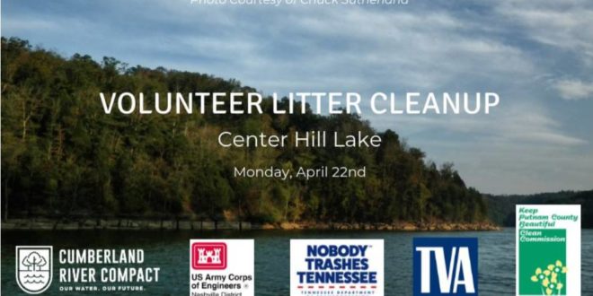 Earth Day Volunteers To Clean-Up Center Hill Lake
