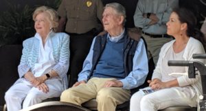 Former First Lady Betty Dunn, Former Governor Winfield Dunn, and Current First Lady Maria Lee during Fridays re-dedication at Fall Creek Falls [Photo: Logan Weaver ]