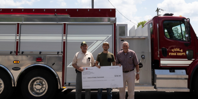 Viola Receives New Fire Truck Through CDBG Funding