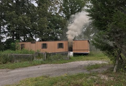 Fire Destroys Trailer Near Baxter Tuesday