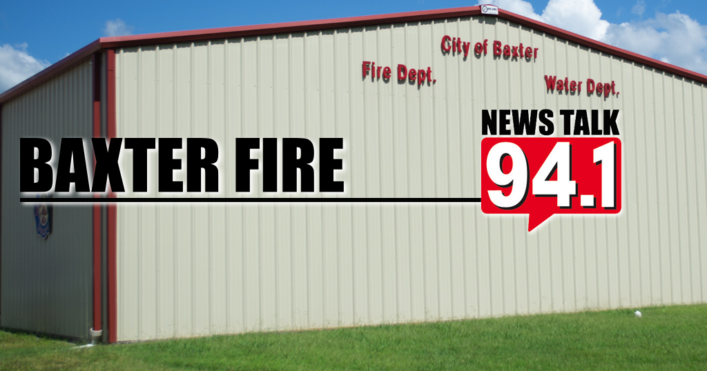 Baxter Fire Department Responds To Residential Fire